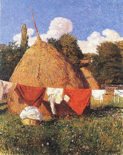 Bela Ivanyi-Grunwald Drying Clothes France oil painting art